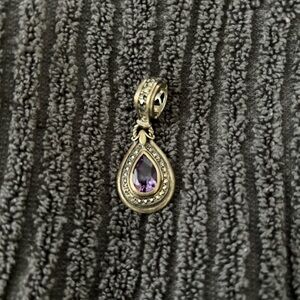 Artisan sterling silver and Amethyst pendant